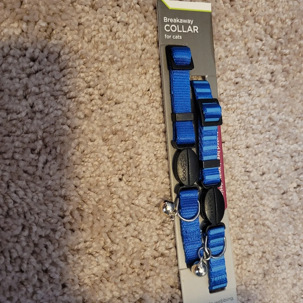 Breakaway Blue Cat Collars with bell